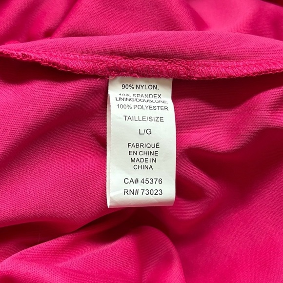 Le Château, Fuchsia Lace Dress, Size Large - Picture 8 of 10